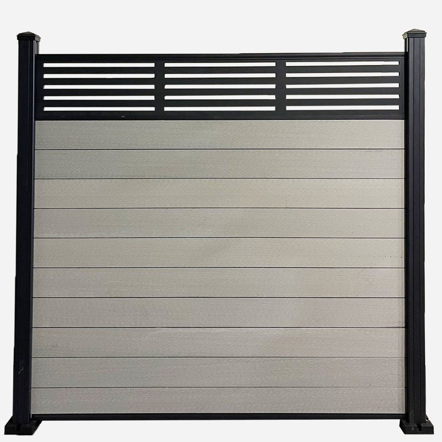 1.8m Fencing Top Screen in Black - 300mm (W) Slat