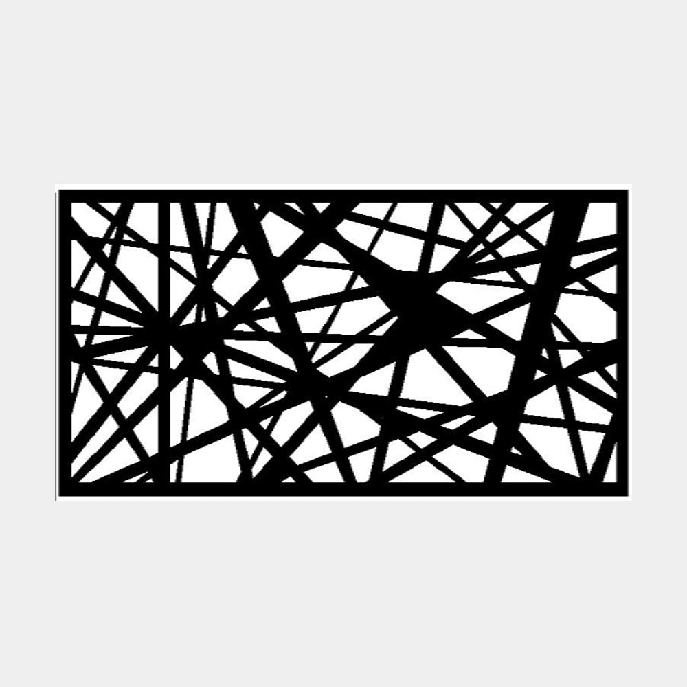 1.8m Fencing Top Screen in Black - 900mm (W) Laser