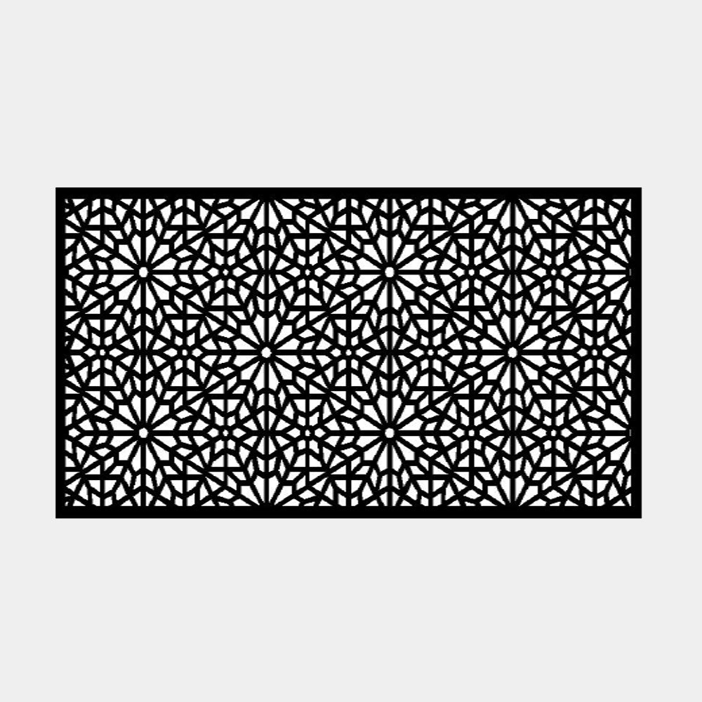 1.8m Fencing Top Screen in Black - 900mm (W) Morocco
