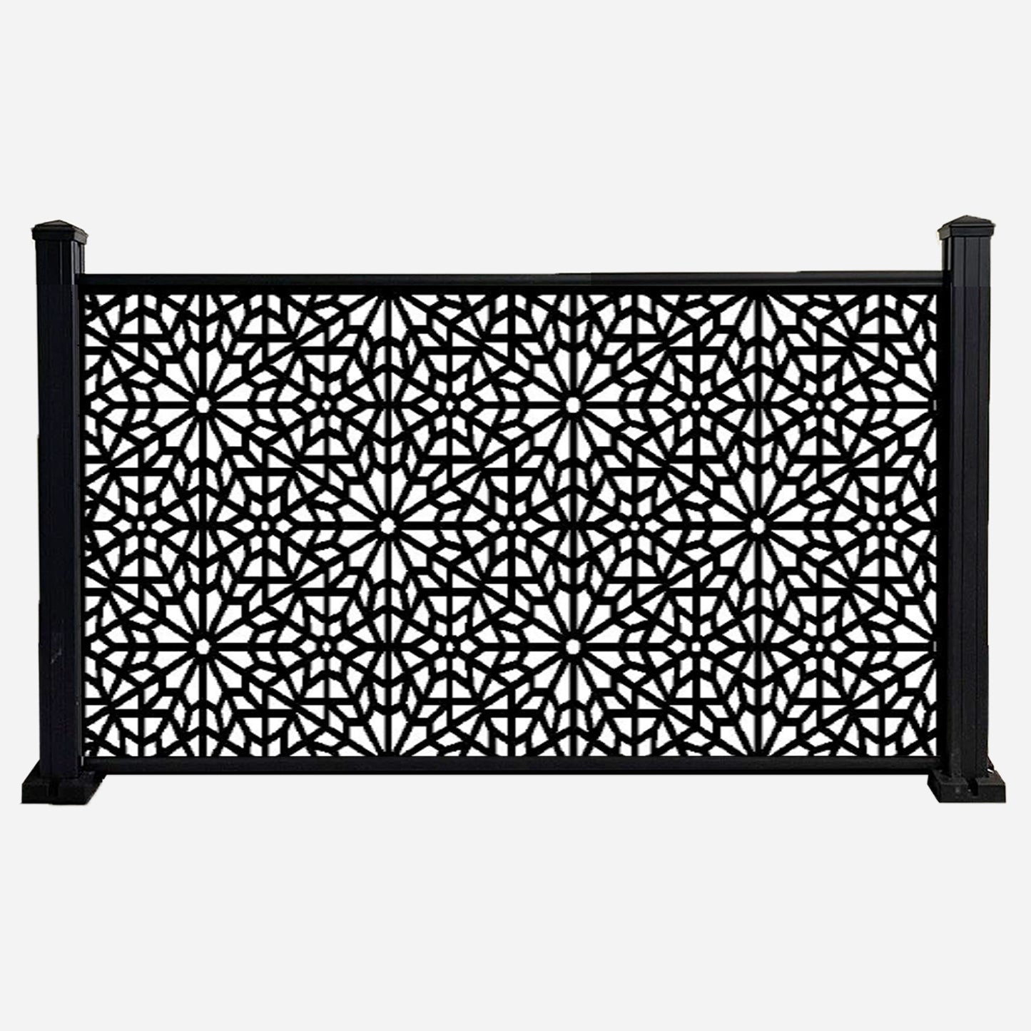 1.8m Fencing Top Screen in Black - 900mm (W) Morocco