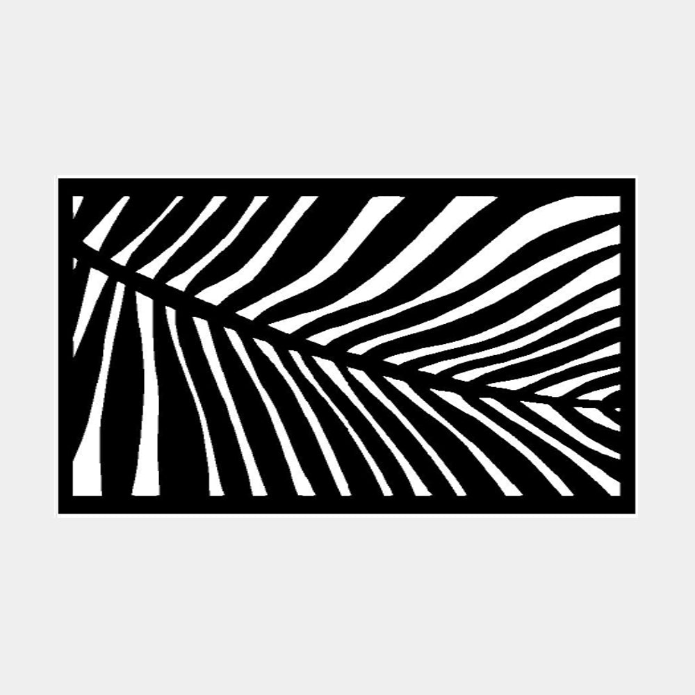 1.8m Fencing Top Screen in Black - 900mm (W) Palm