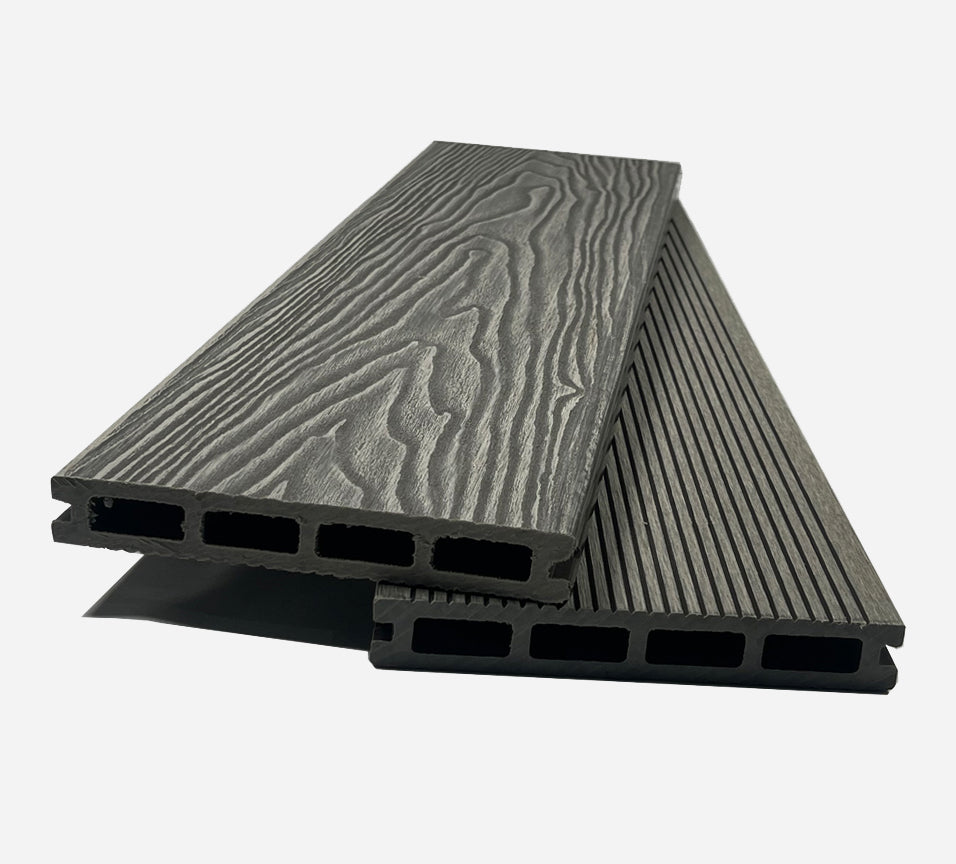 3.6m Composite Decking Boards - Light Grey