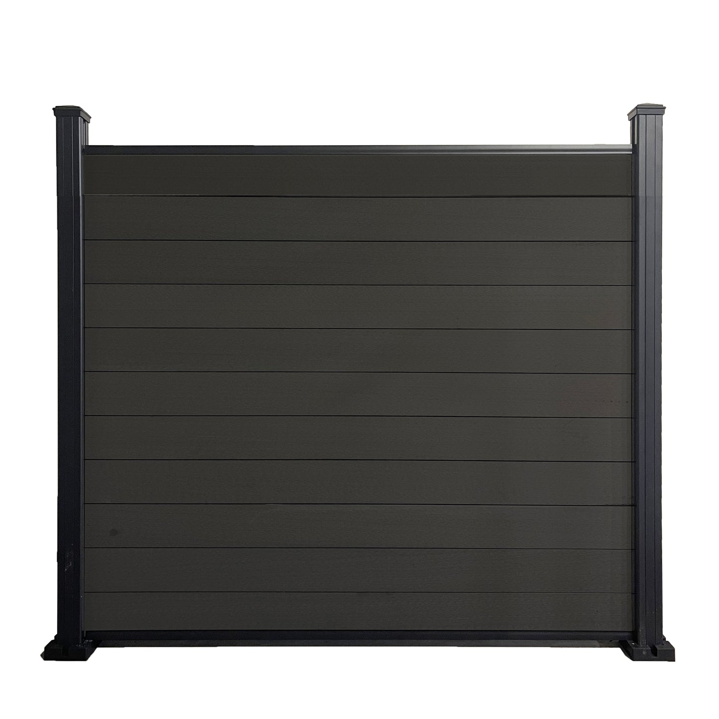 5ft(H) Composite Fencing Kit With Post - Smooth Finish Dark Grey