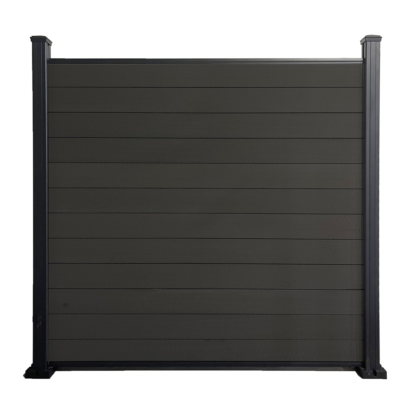 6ft(H) Composite Fencing Kit With Post - Smooth Finish Dark Grey