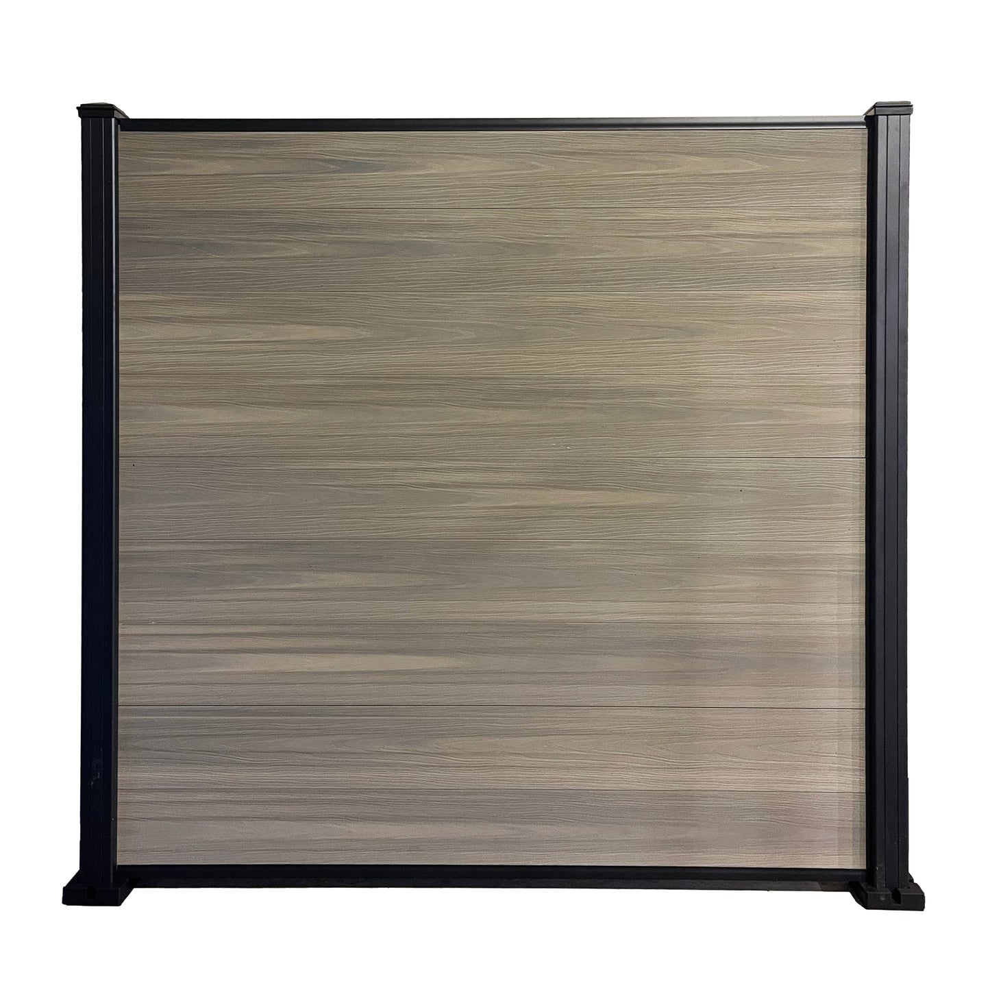 6ft(H) Composite Fencing Kit With Post - Woodgrain Finish Greige
