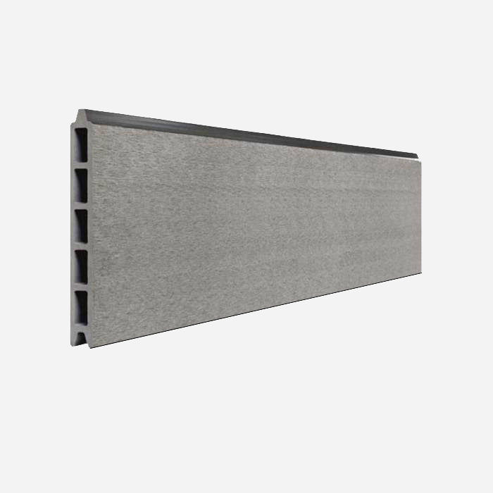 6ft(H) Composite Fencing Kit For Concrete Post - Smooth Finish Light Grey