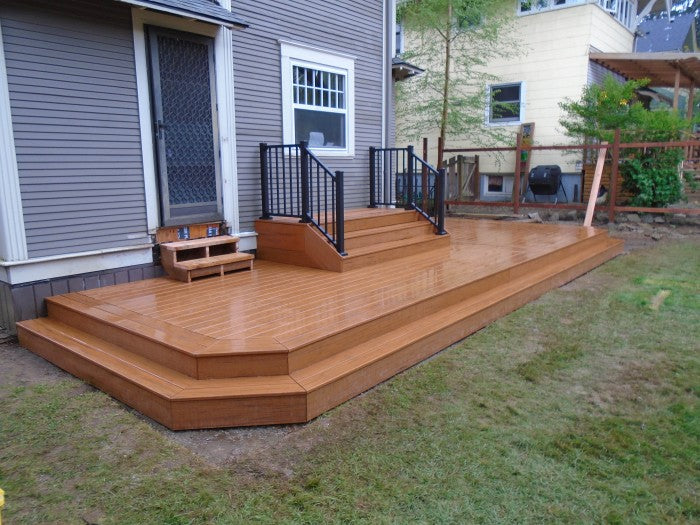 3.6m Composite Decking Kit with Light Weight Joist - Teak