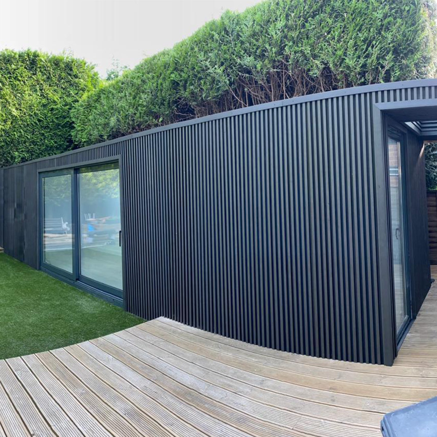 2.9m Exterior Slat Cladding Boards - Dark Grey