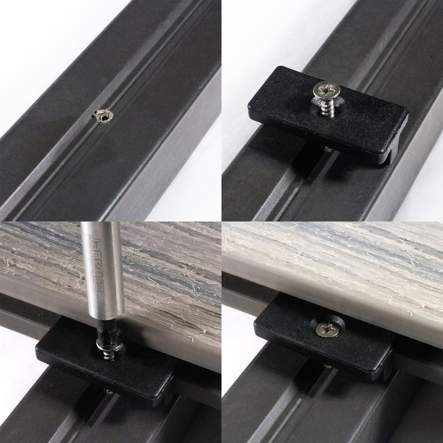 EasyComposite™ WPC Composite Decking Full Kit including fixings trims joists