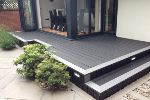 Composite Decking Kit with Light Weight Joist — Complete Durable Outdoor Decking System