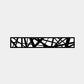 1.8m Fencing Top Screen in Black - 300mm (W) Laser