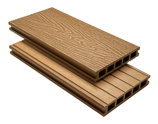 Composite Decking Boards - 3.6m - Teak - Designer Collection