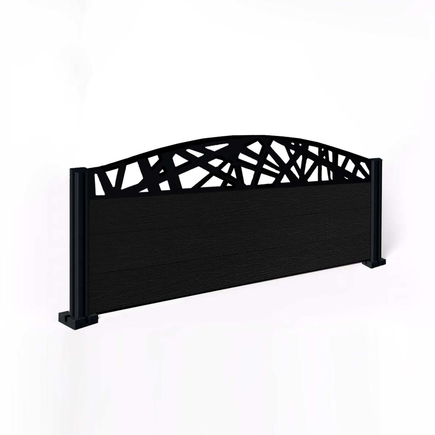 Composite Fence Kit - with Curved Laser Trellis