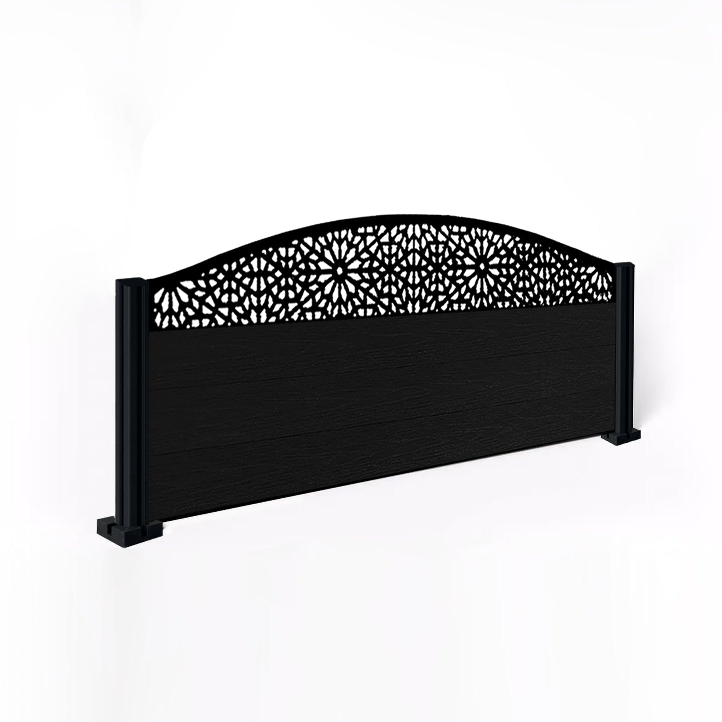 Composite Fence Kit - with Curved Morocco Trellis