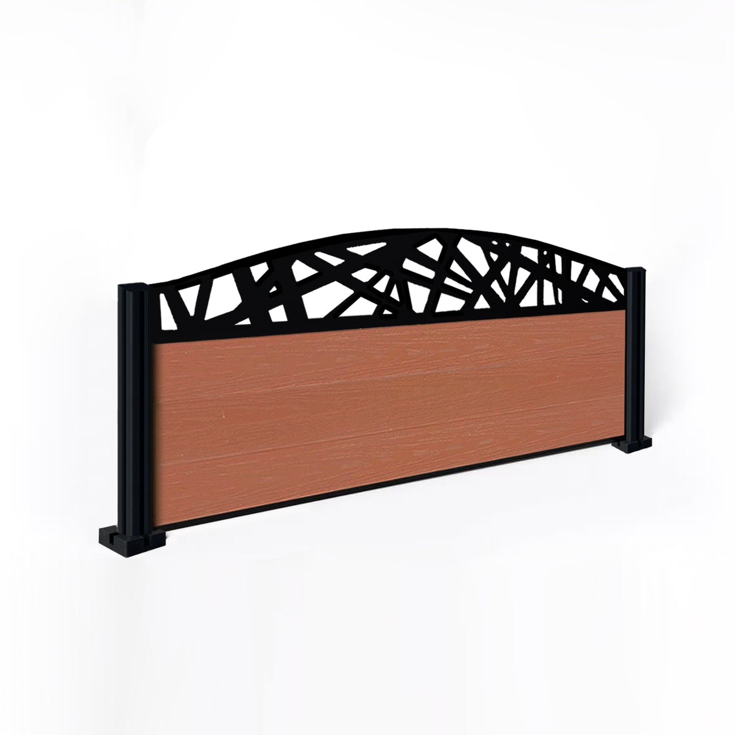 Composite Fence Kit - with Curved Laser Trellis