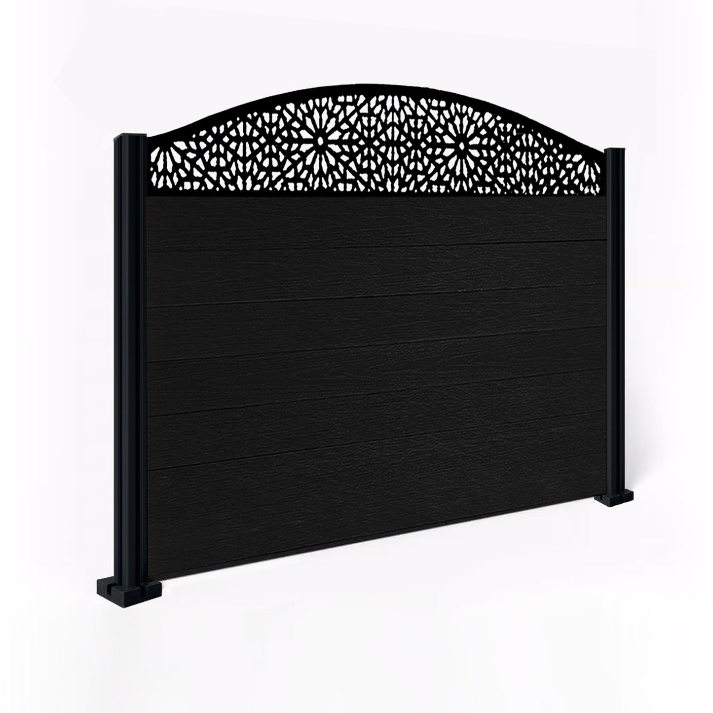 Composite Fence Kit - with Curved Morocco Trellis