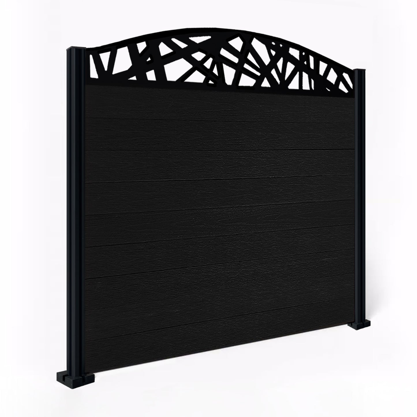 Composite Fence Kit - with Curved Laser Trellis