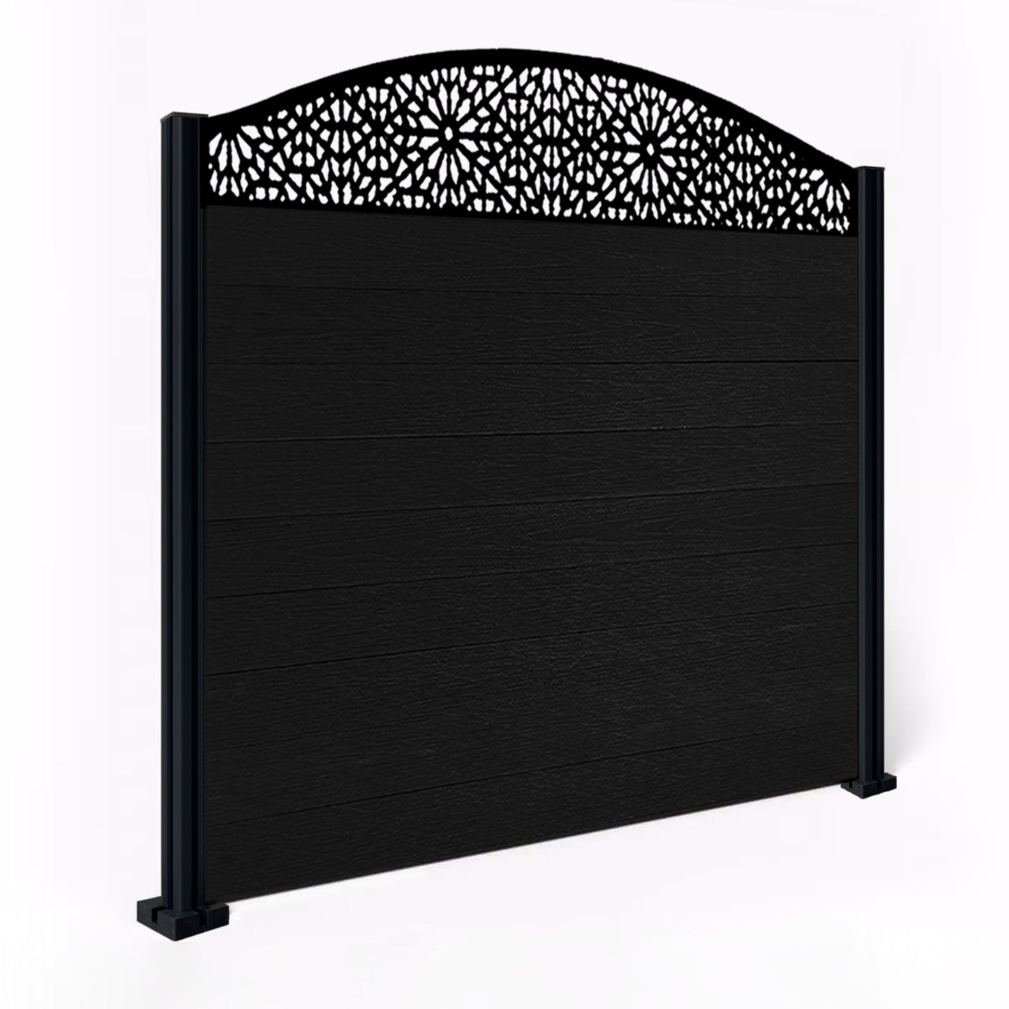 Composite Fence Kit - with Curved Morocco Trellis