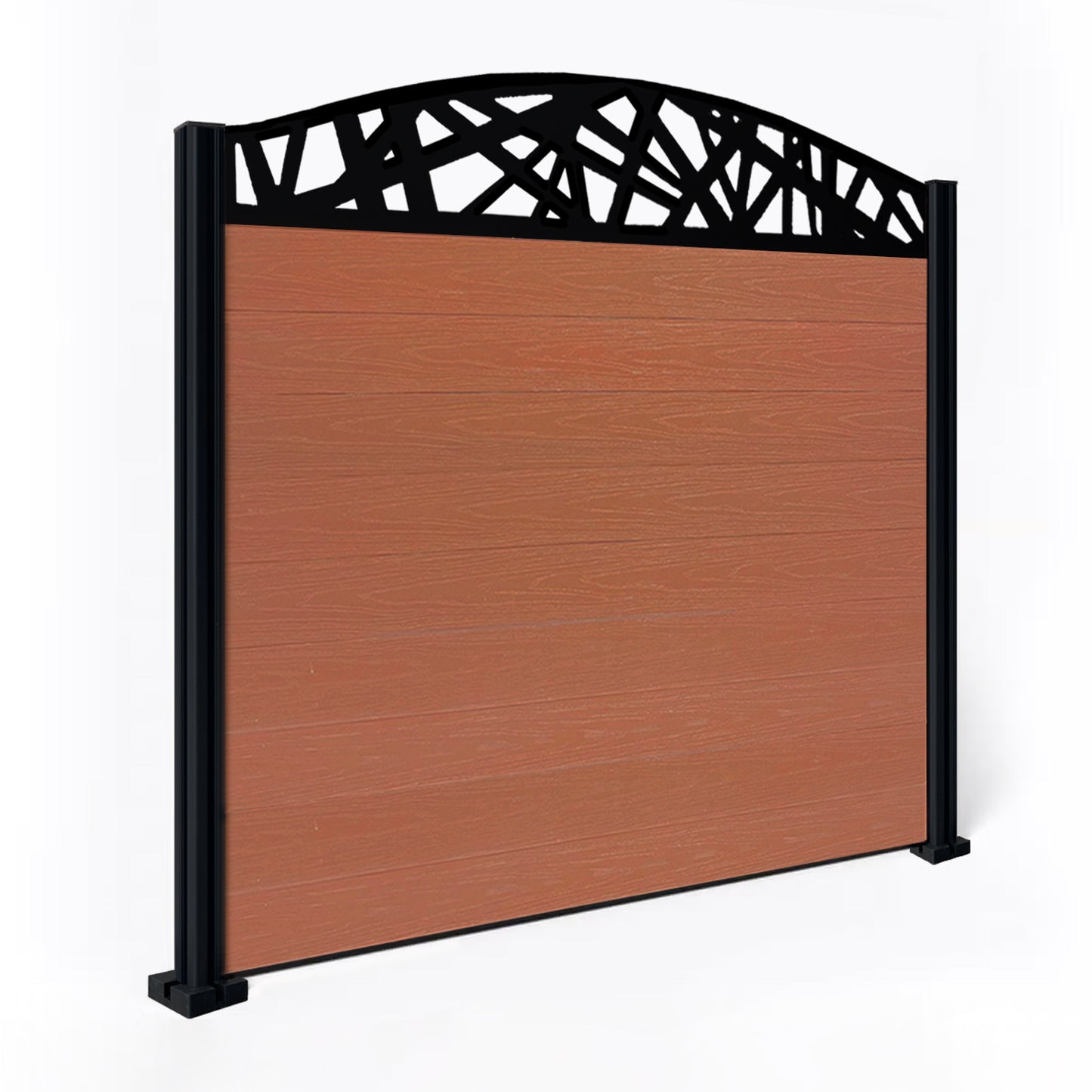 Composite Fence Kit - with Curved Laser Trellis