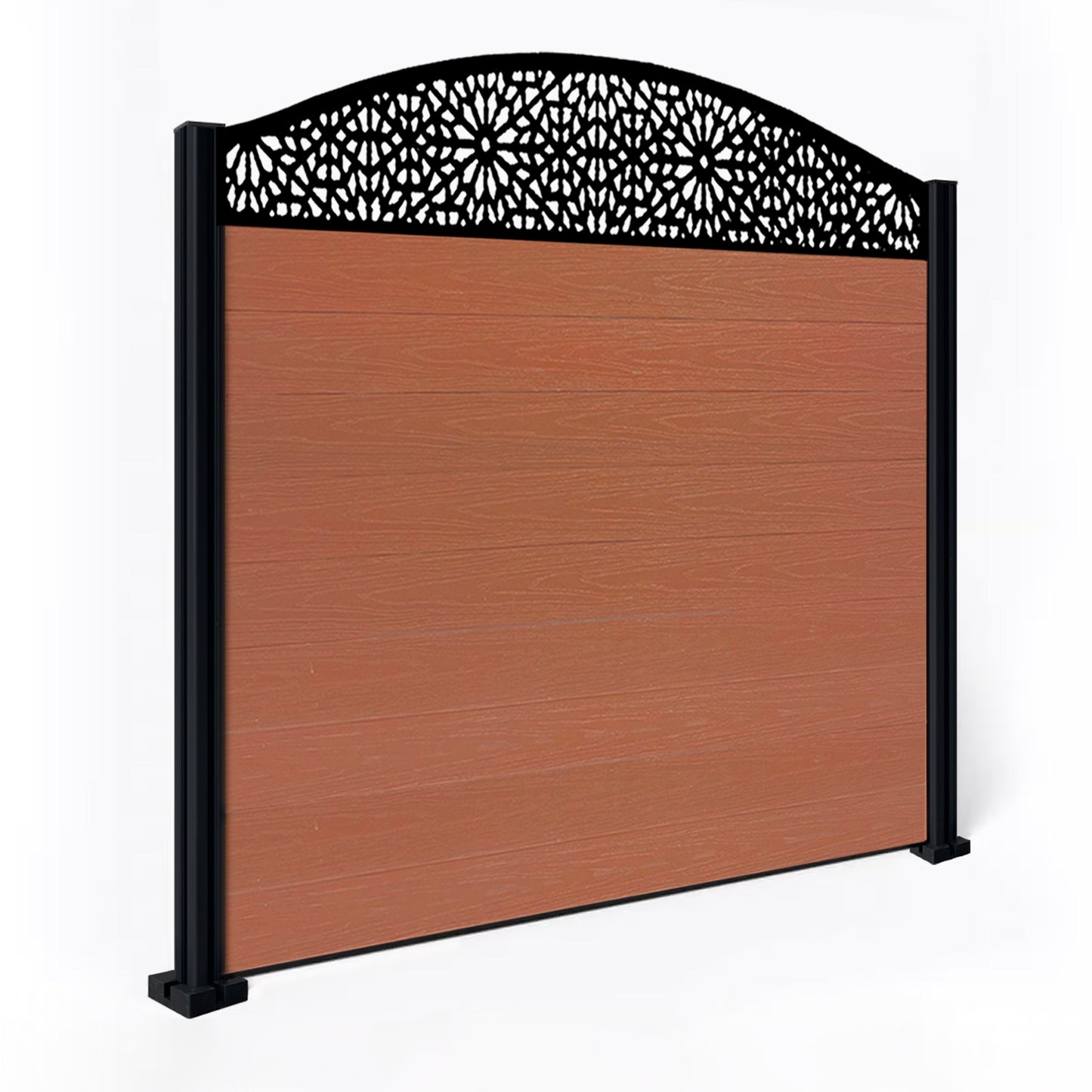 Composite Fence Kit - with Curved Morocco Trellis