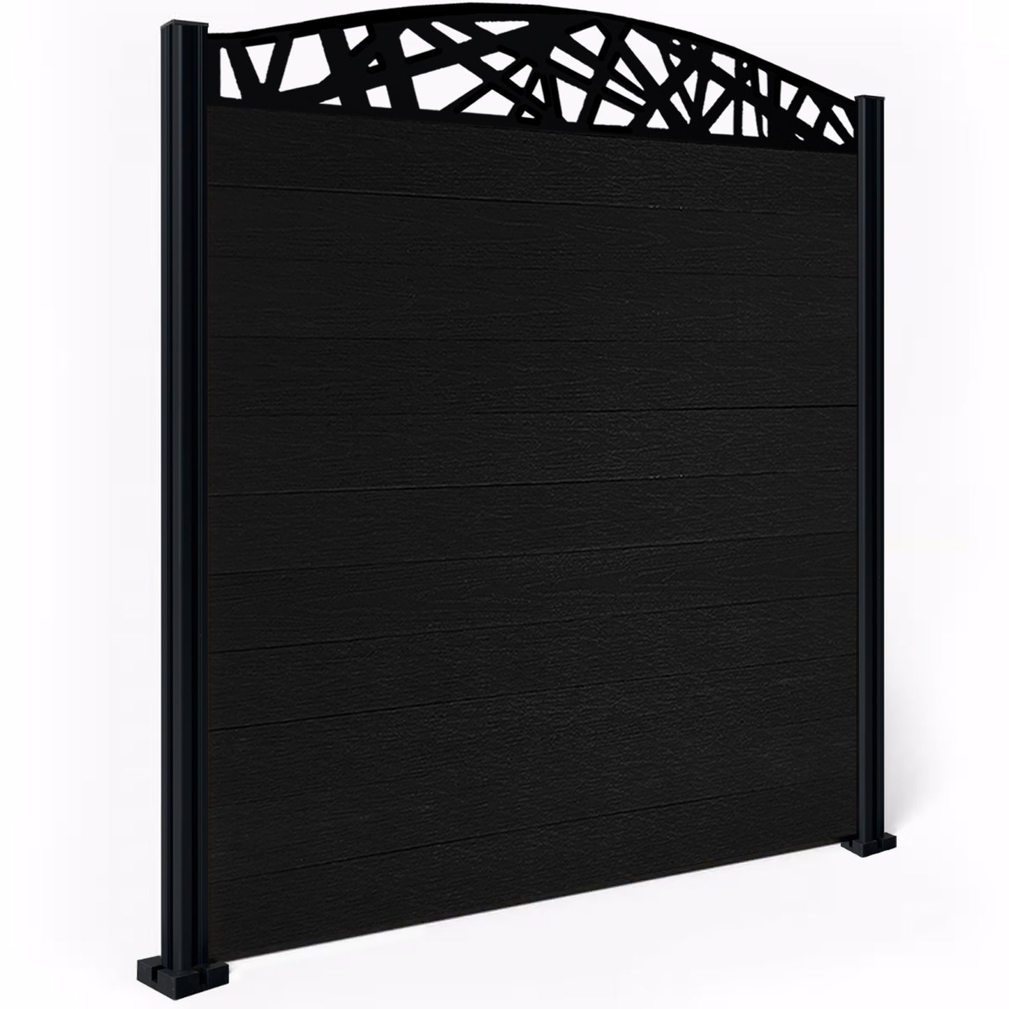 Composite Fence Kit - with Curved Laser Trellis