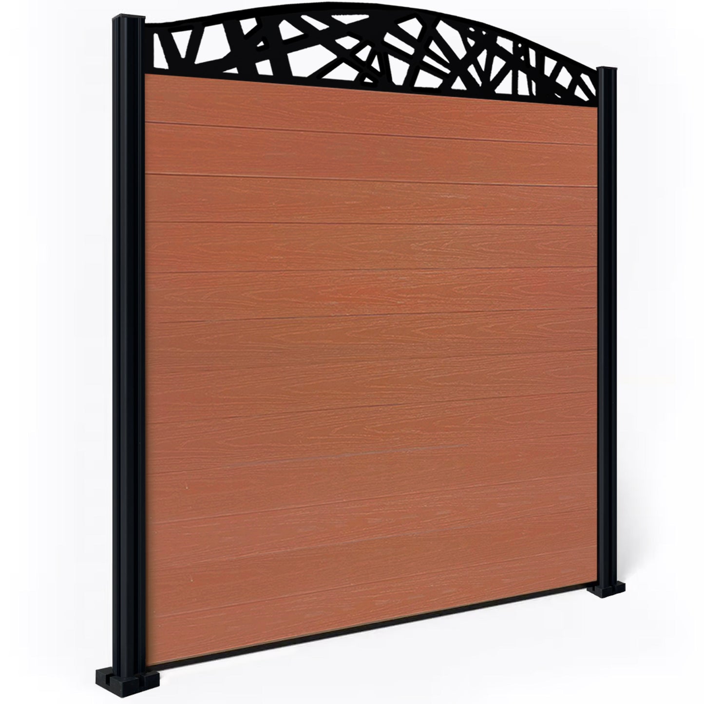 Composite Fence Kit - with Curved Laser Trellis