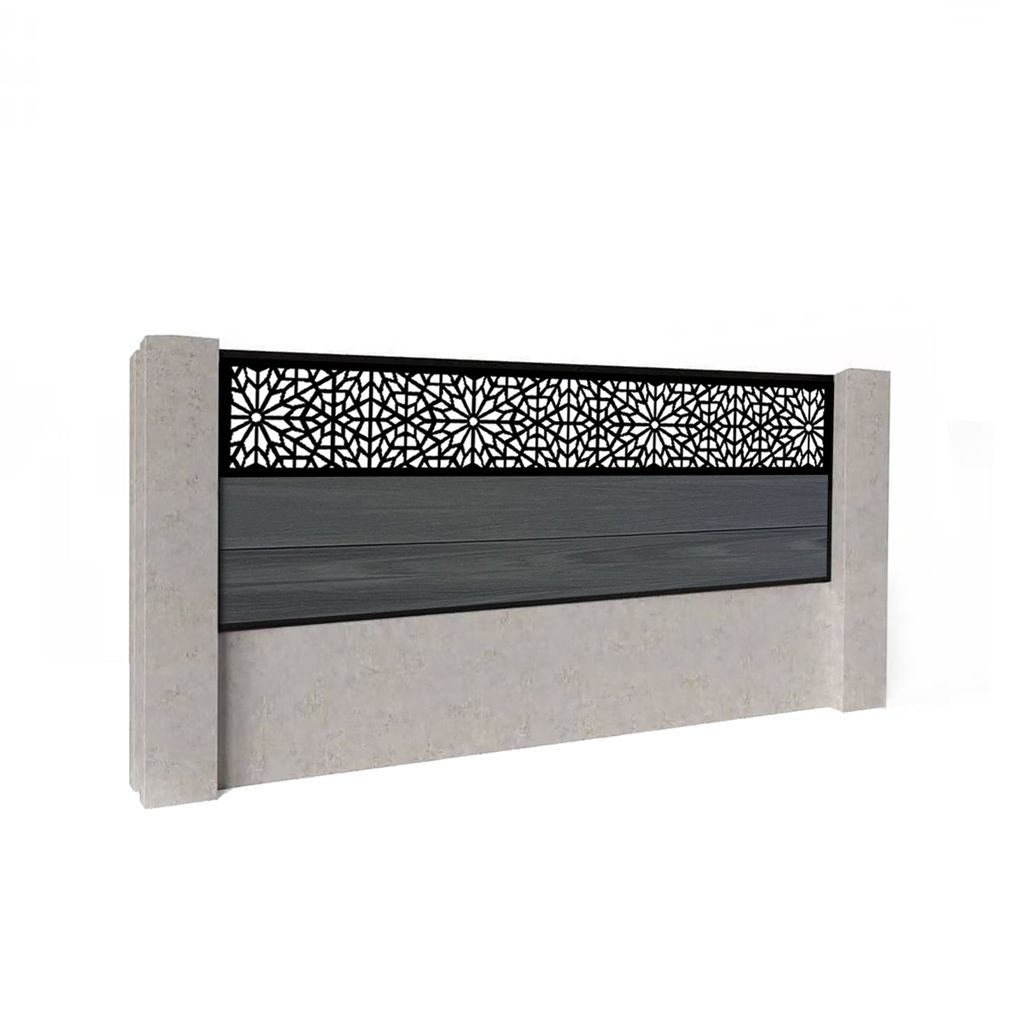 Composite Fence Kit - with Morocco Trellis