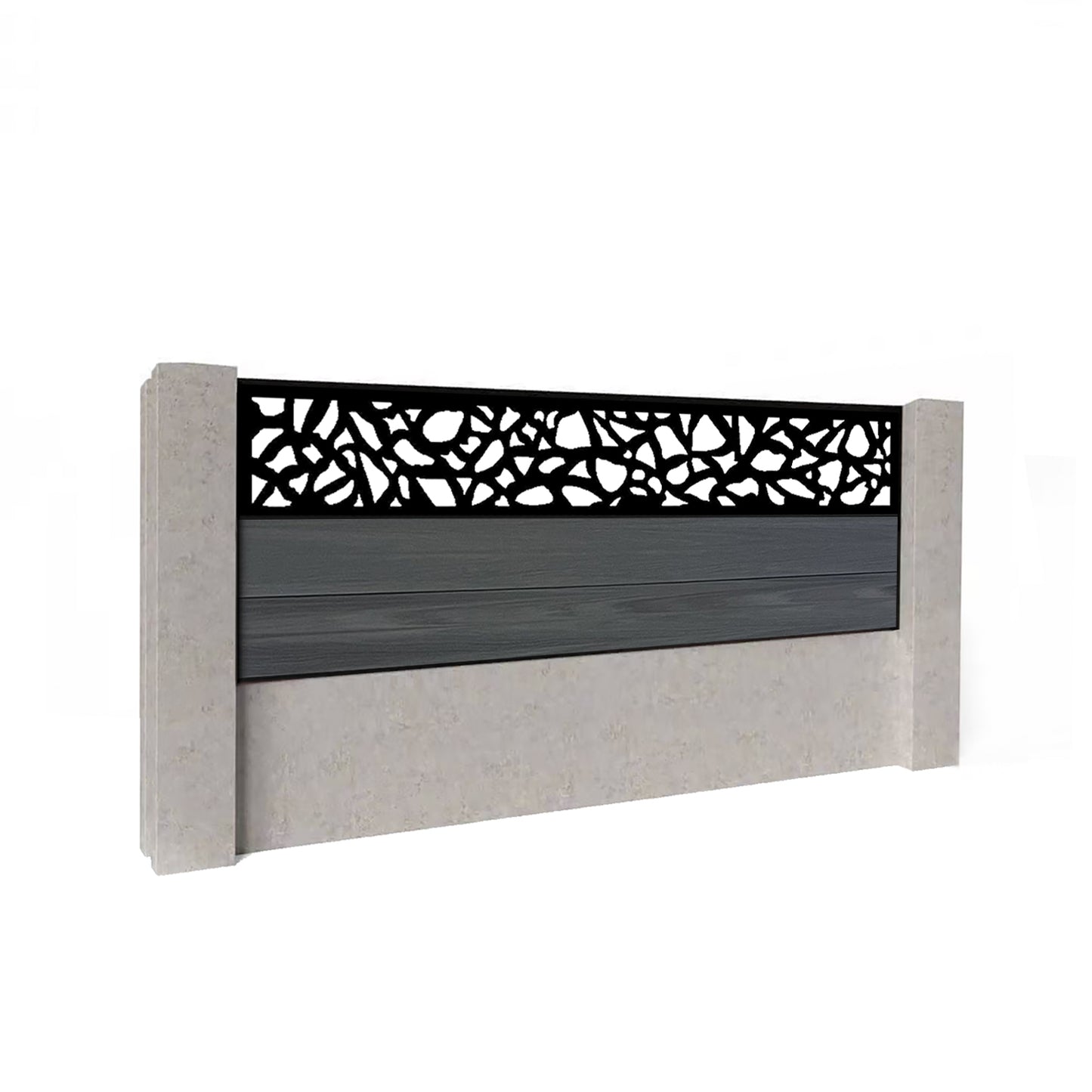 Composite Fence Kit - with Pebble Trellis