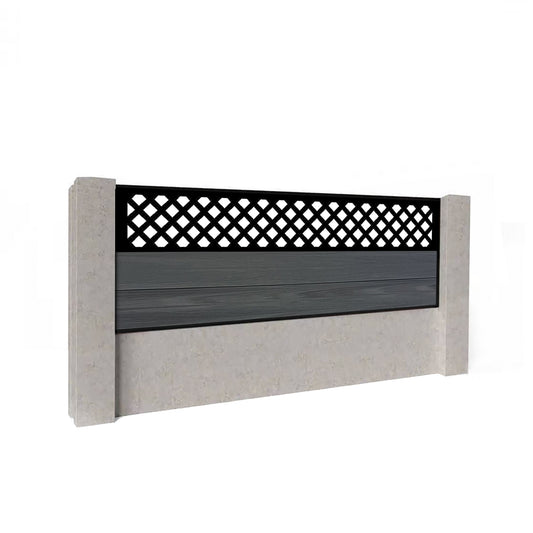 Composite Fence Kit - with Wave Trellis