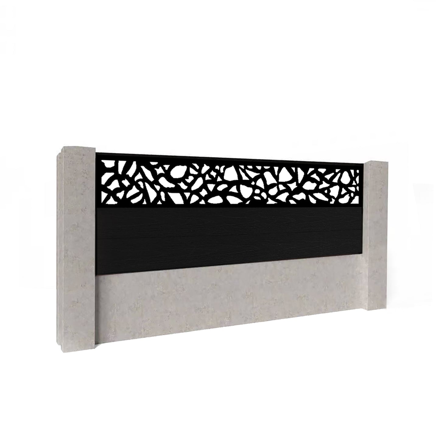 Composite Fence Kit - with Pebble Trellis