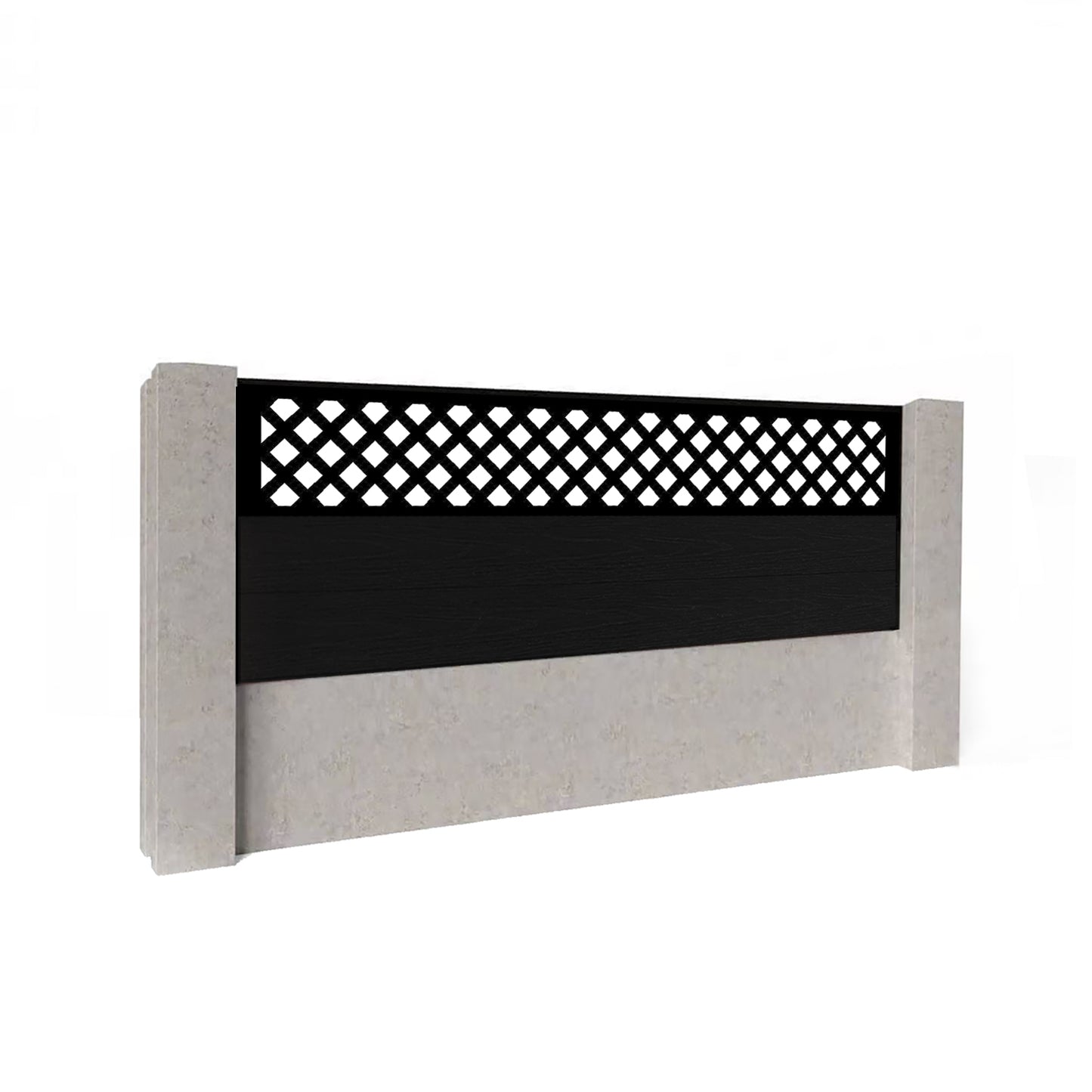 Composite Fence Kit - with Wave Trellis