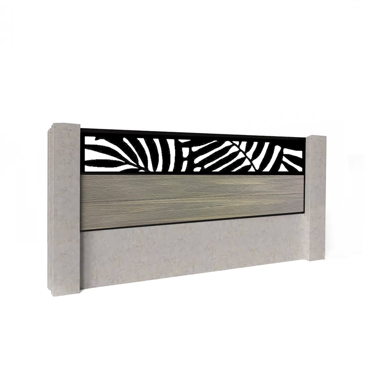 Composite Fence Kit - with Leafy Trellis