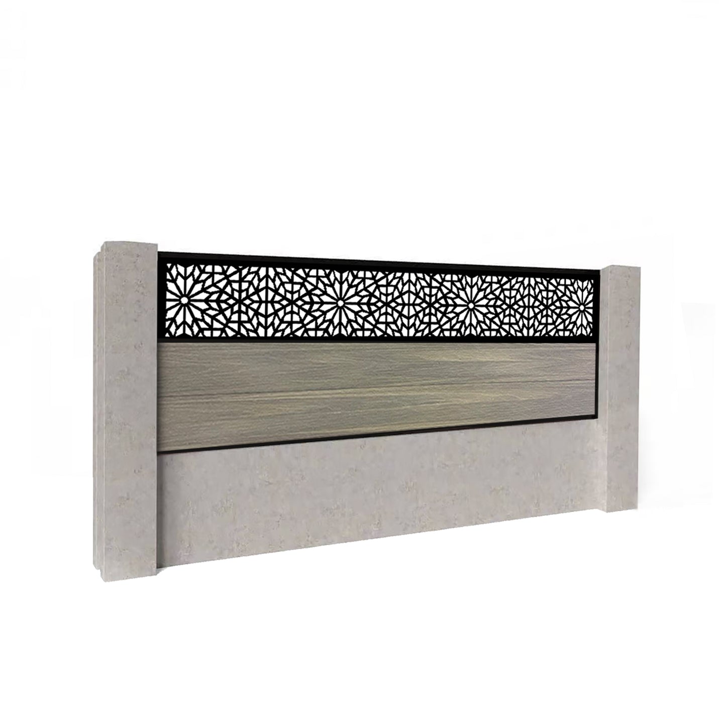 Composite Fence Kit - with Morocco Trellis