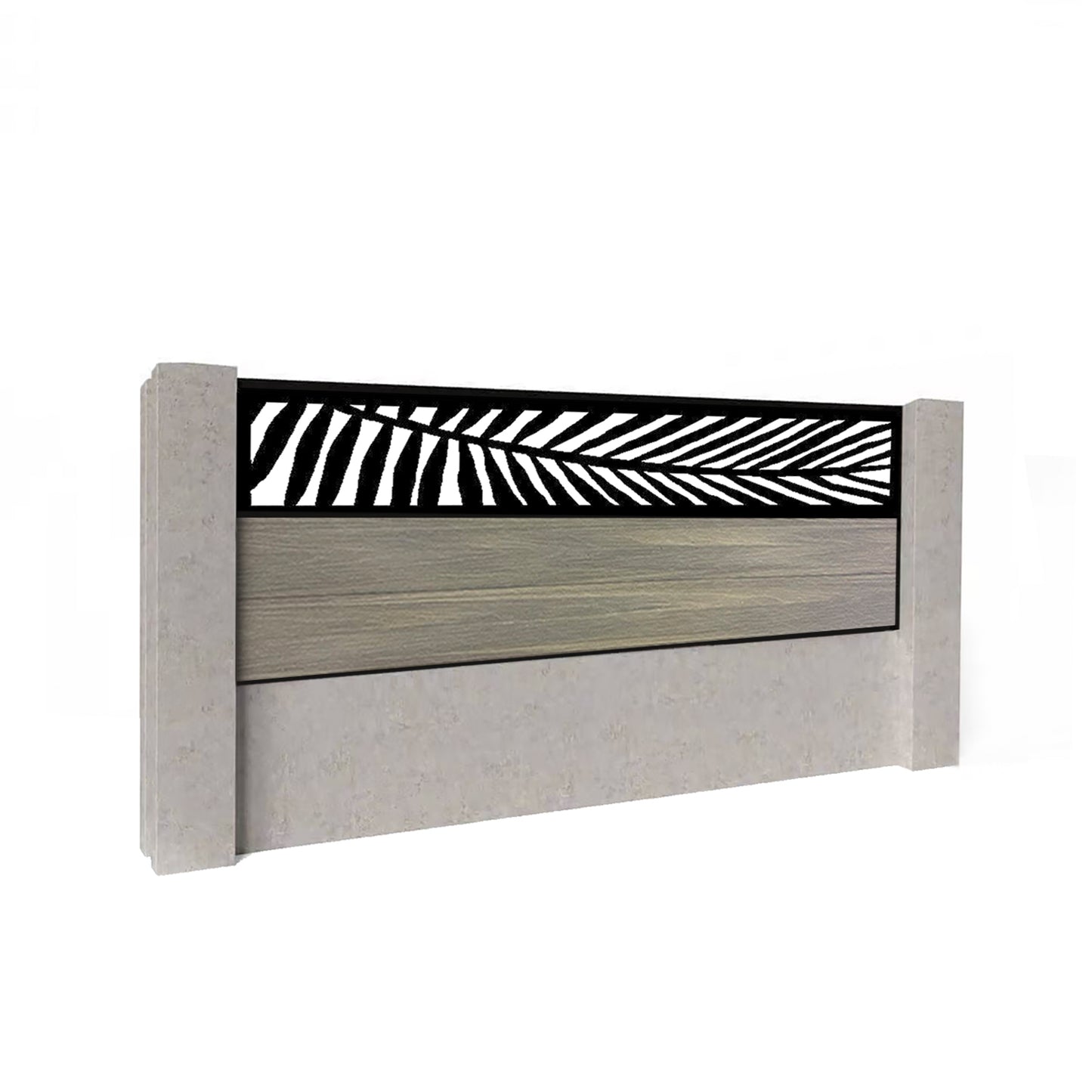 Composite Fence Kit - with Palm Trellis