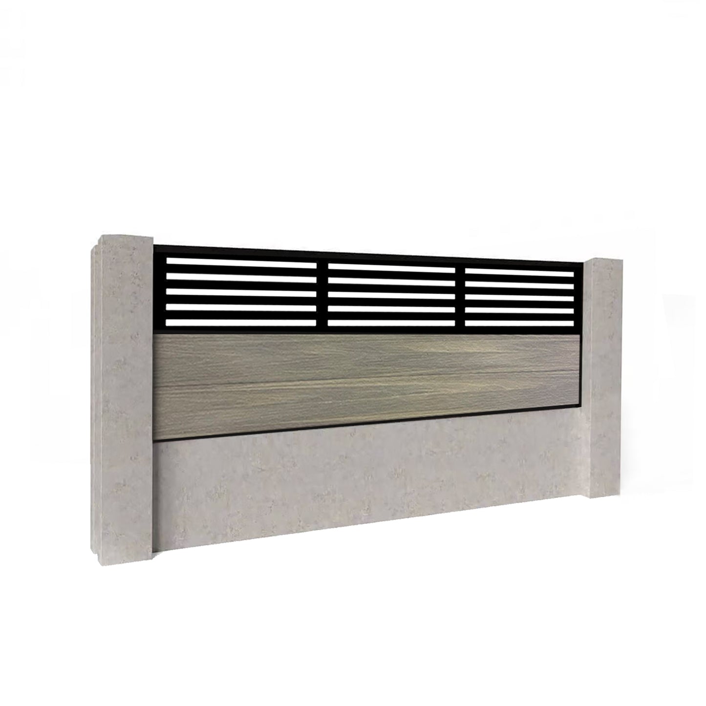 Composite Fence Kit - with Slat Trellis