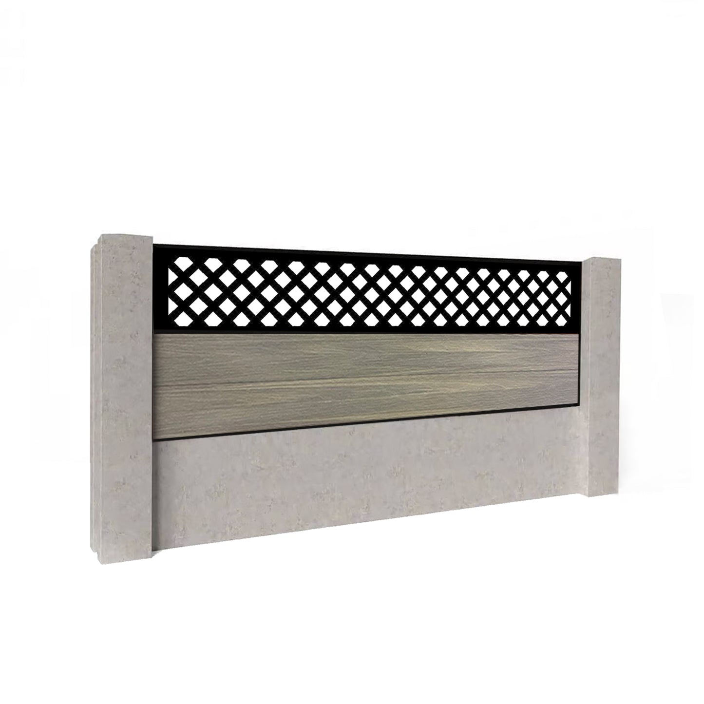 Composite Fence Kit - with Wave Trellis