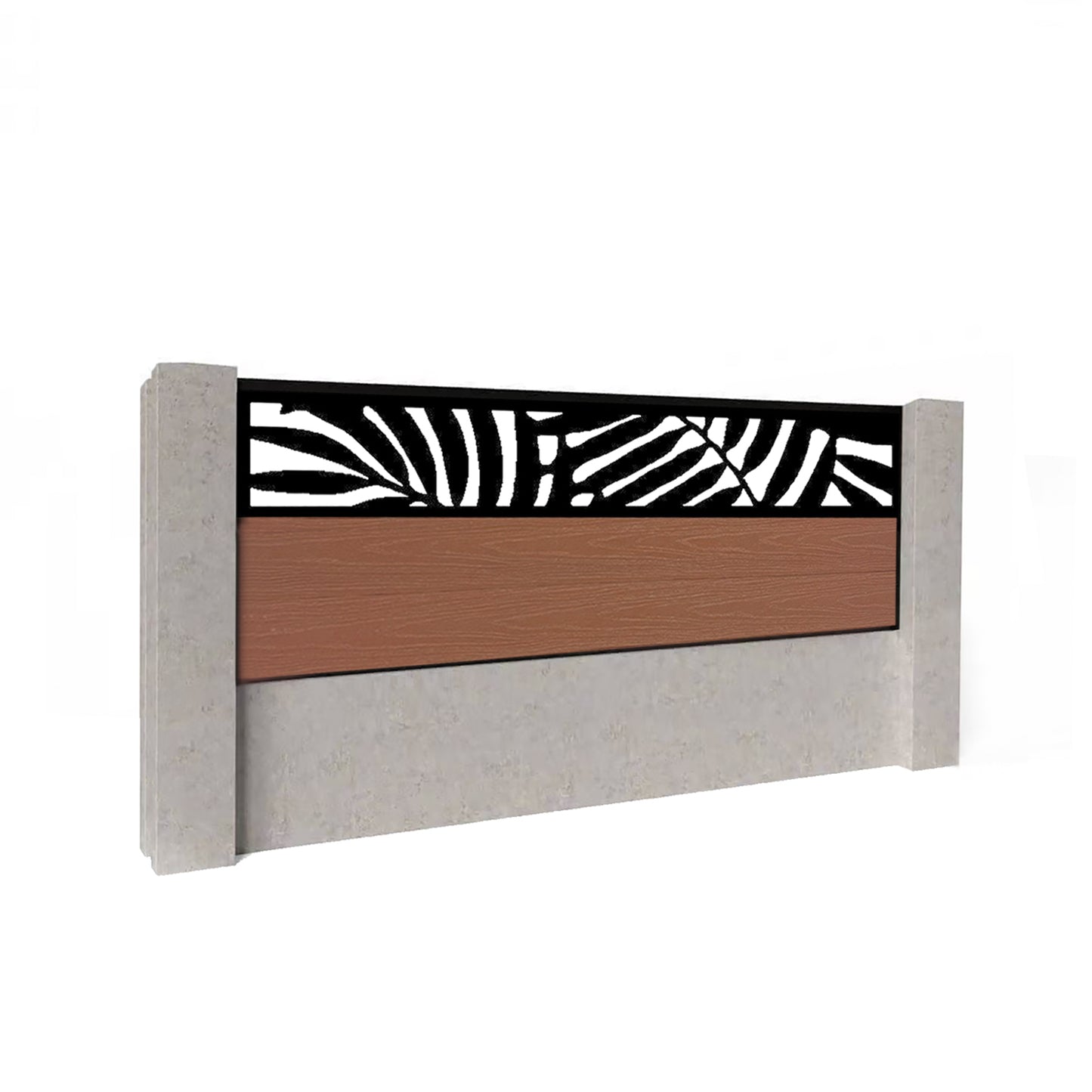 Composite Fence Kit - with Leafy Trellis