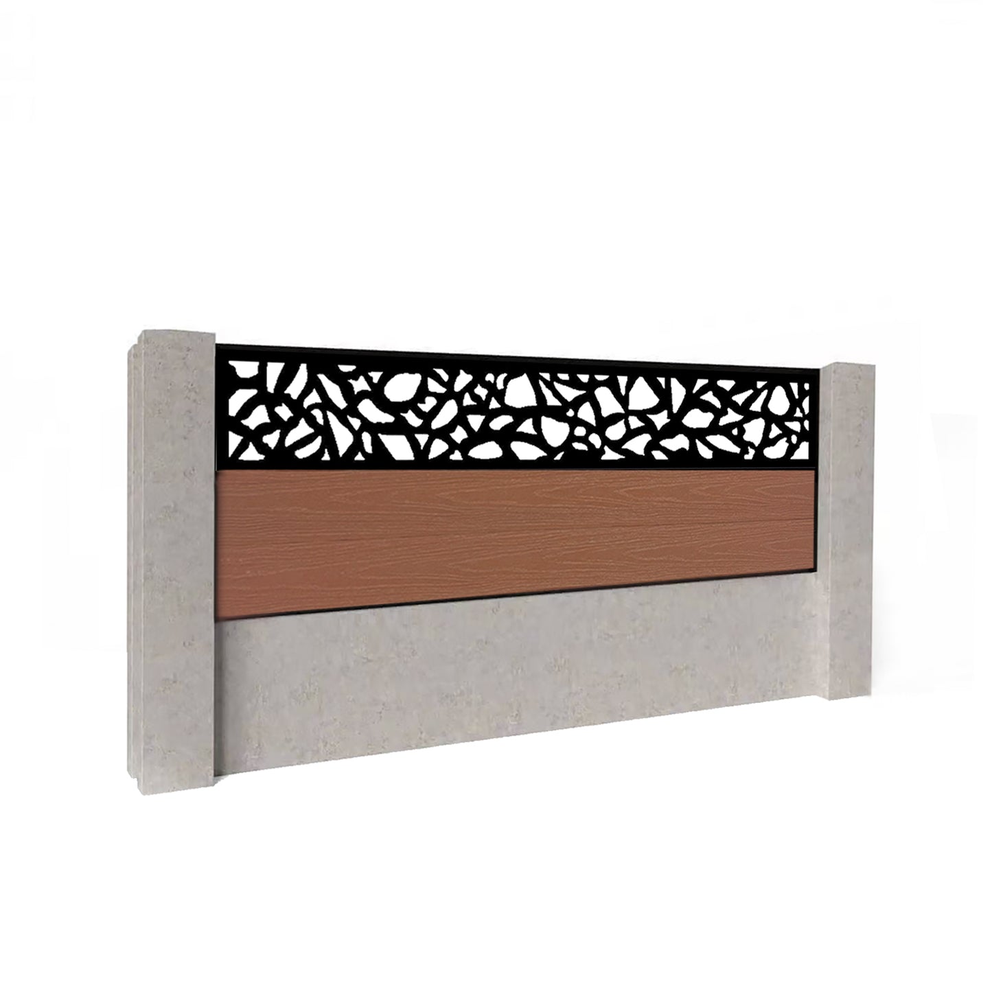 Composite Fence Kit - with Pebble Trellis