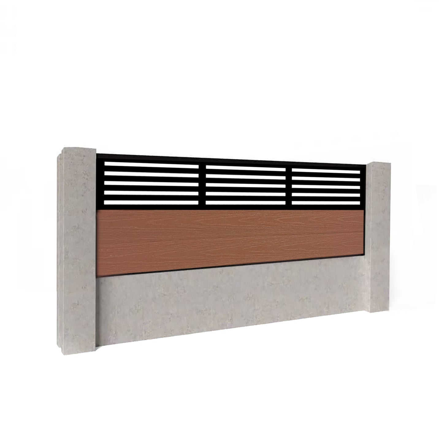 Composite Fence Kit - with Slat Trellis