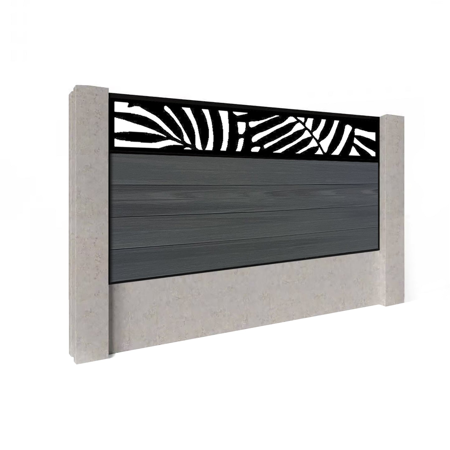 Composite Fence Kit - with Leafy Trellis