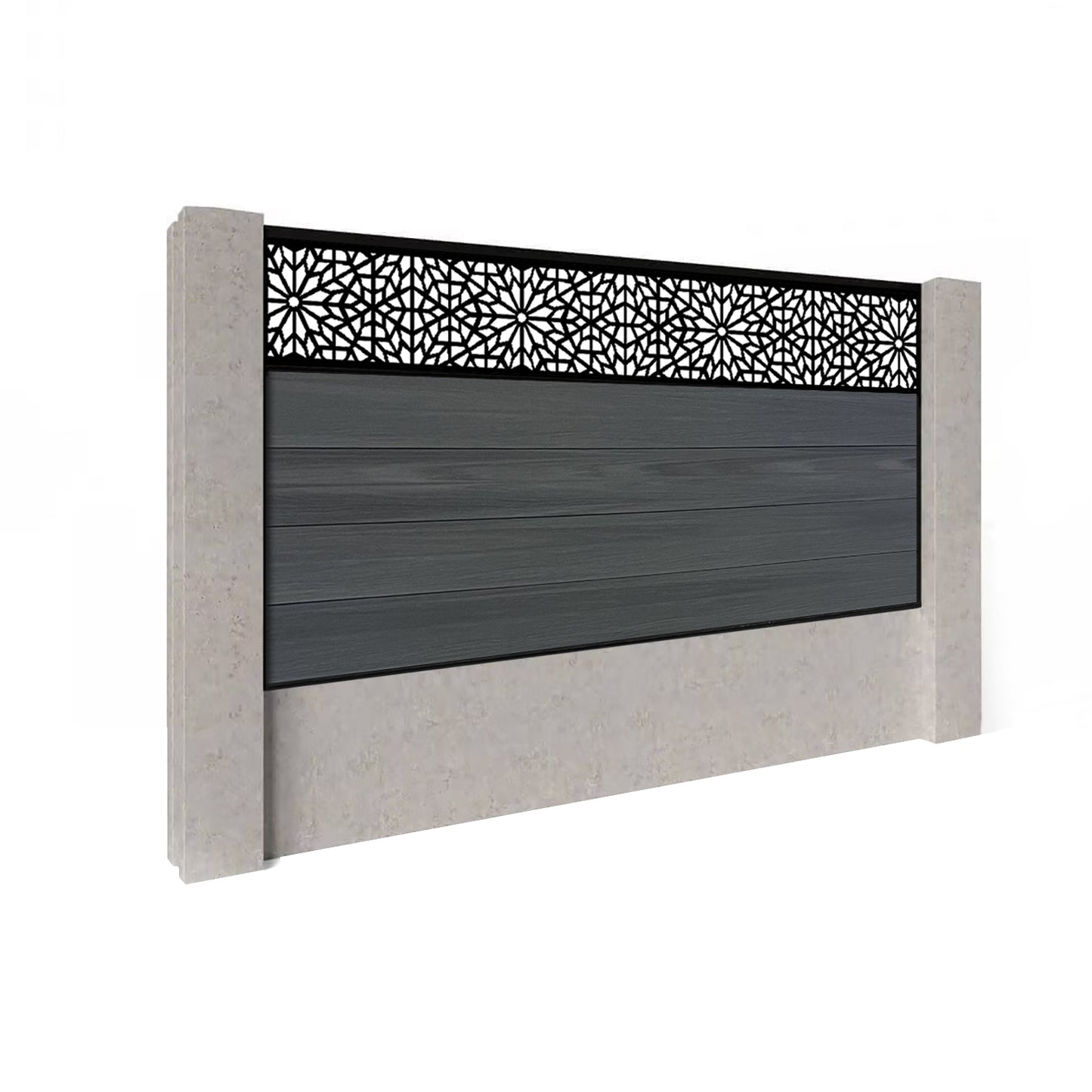 Composite Fence Kit - with Morocco Trellis