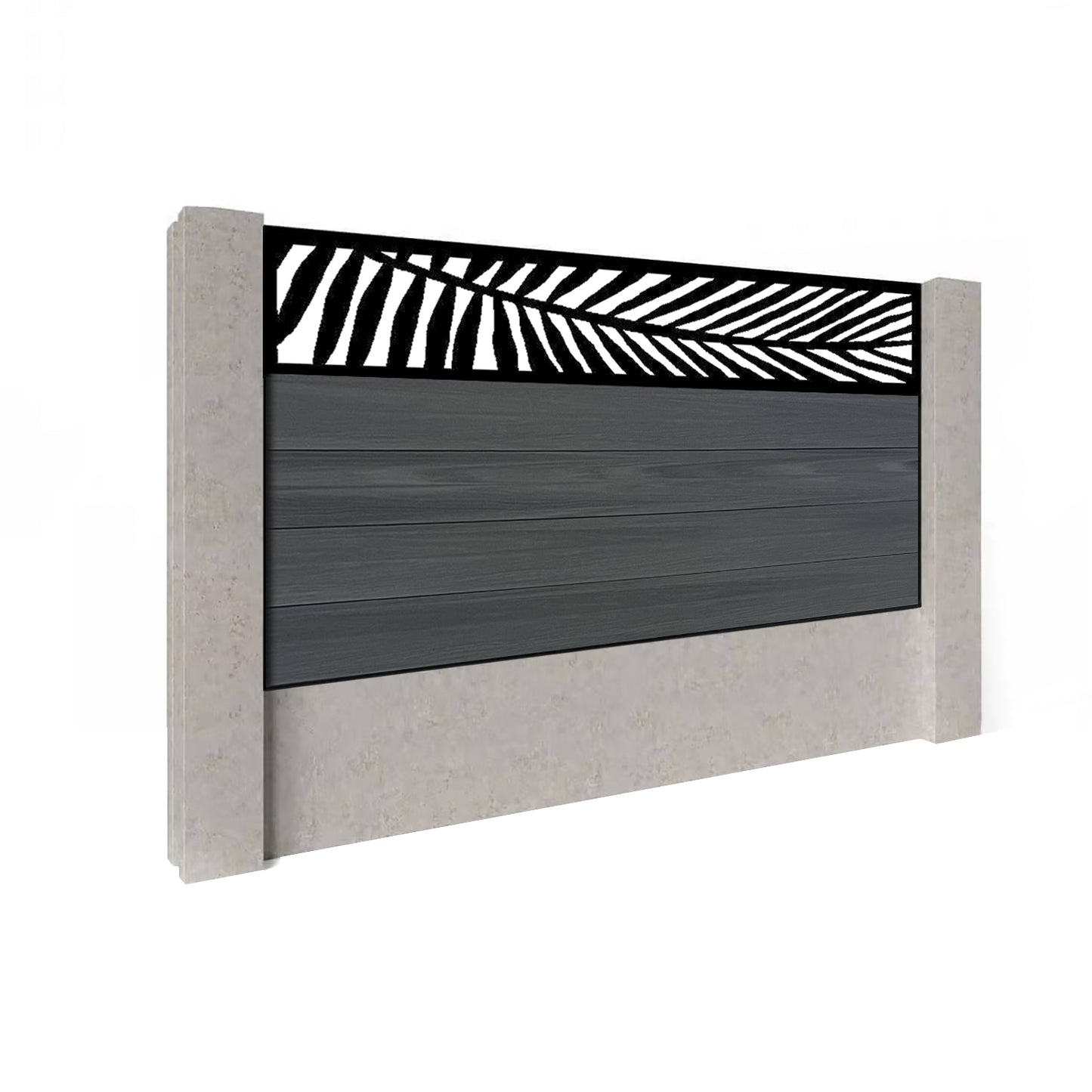 Composite Fence Kit - with Palm Trellis