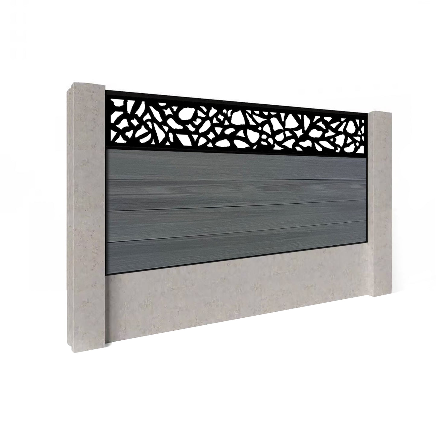 Composite Fence Kit - with Pebble Trellis