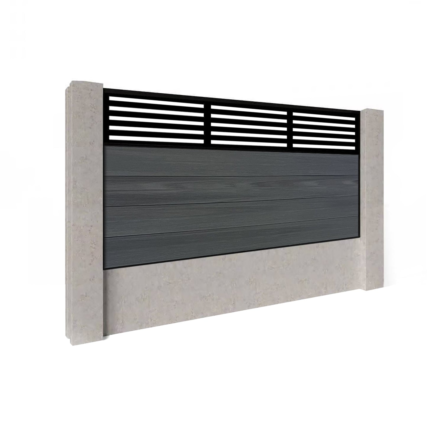 Composite Fence Kit - with Slat Trellis