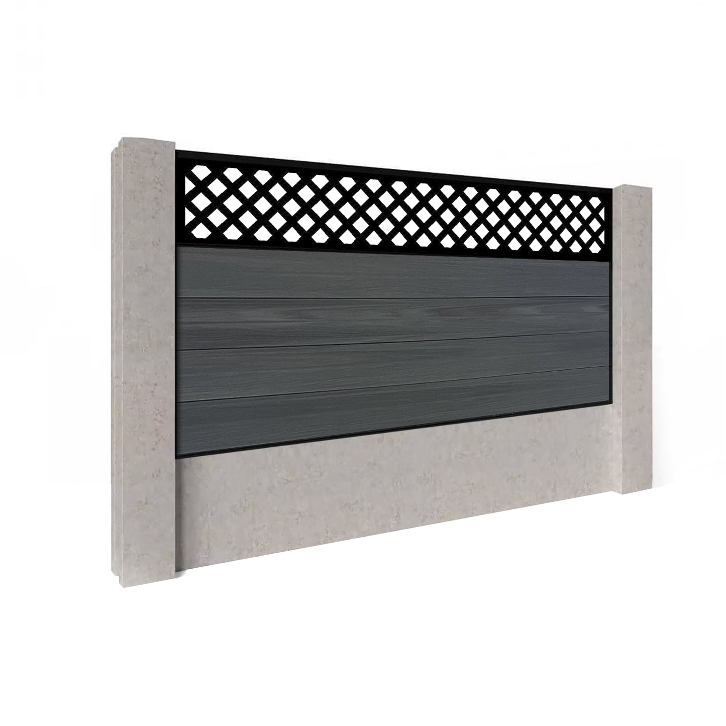 Composite Fence Kit - with Wave Trellis