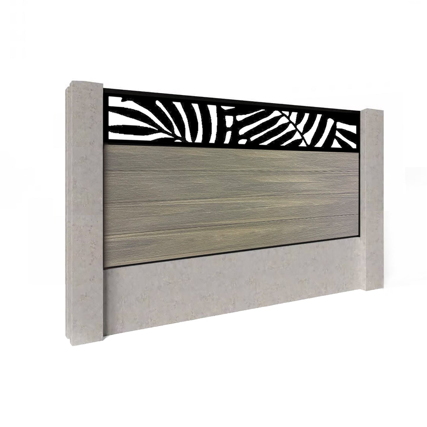 Composite Fence Kit - with Leafy Trellis