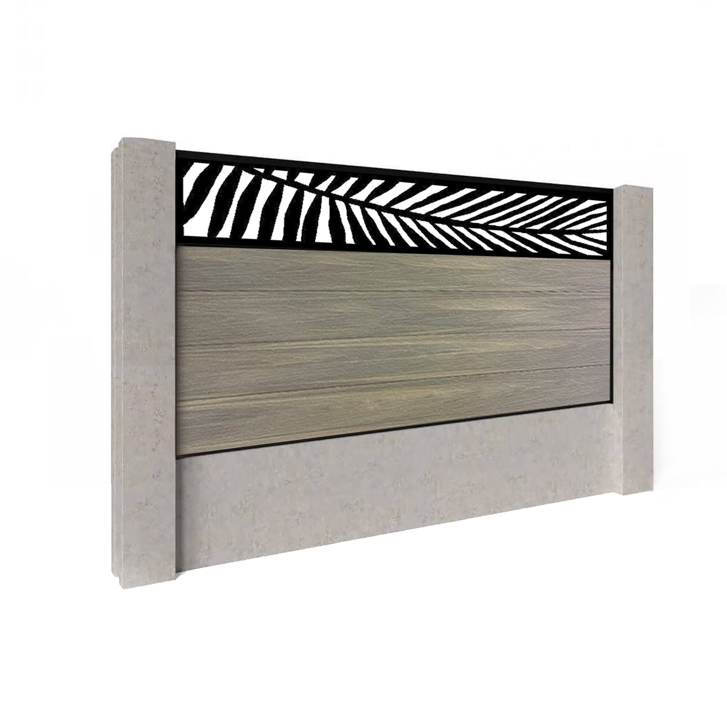 Composite Fence Kit - with Palm Trellis