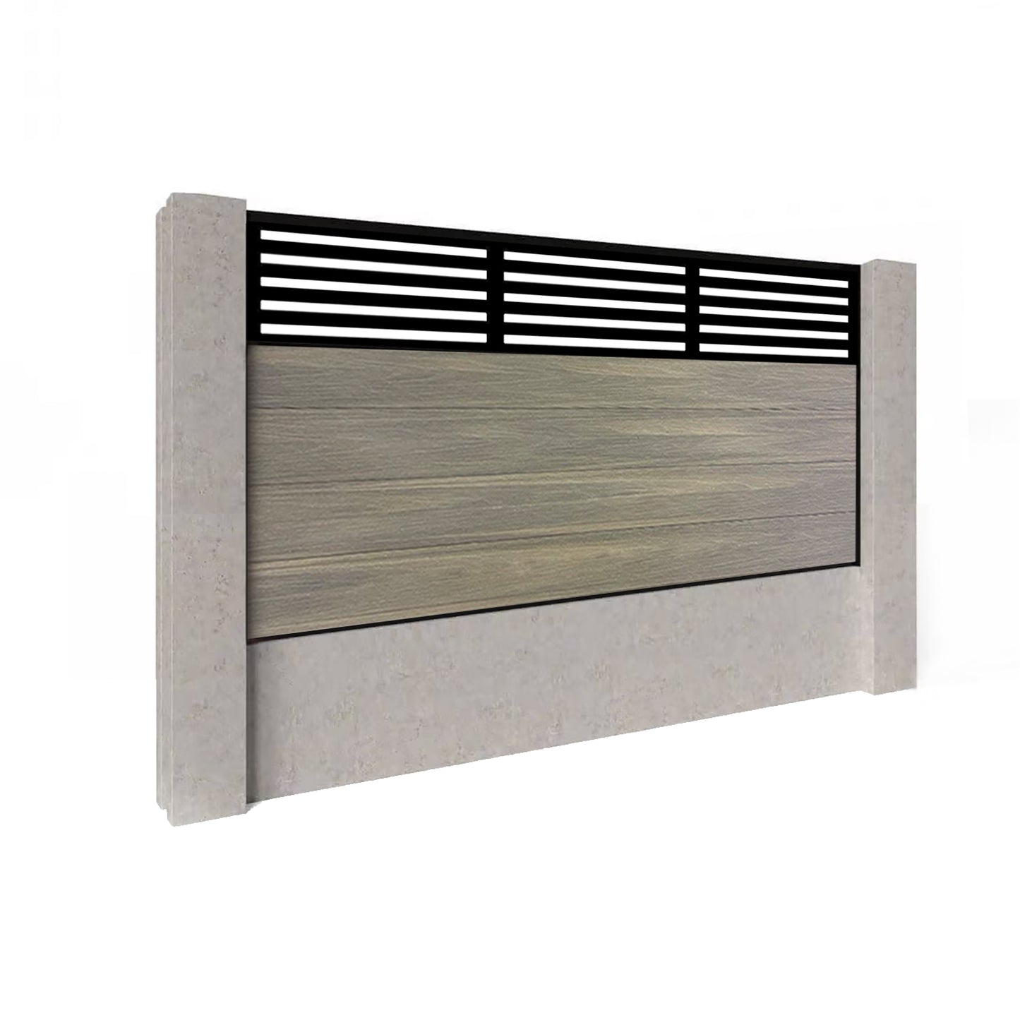 Composite Fence Kit - with Slat Trellis