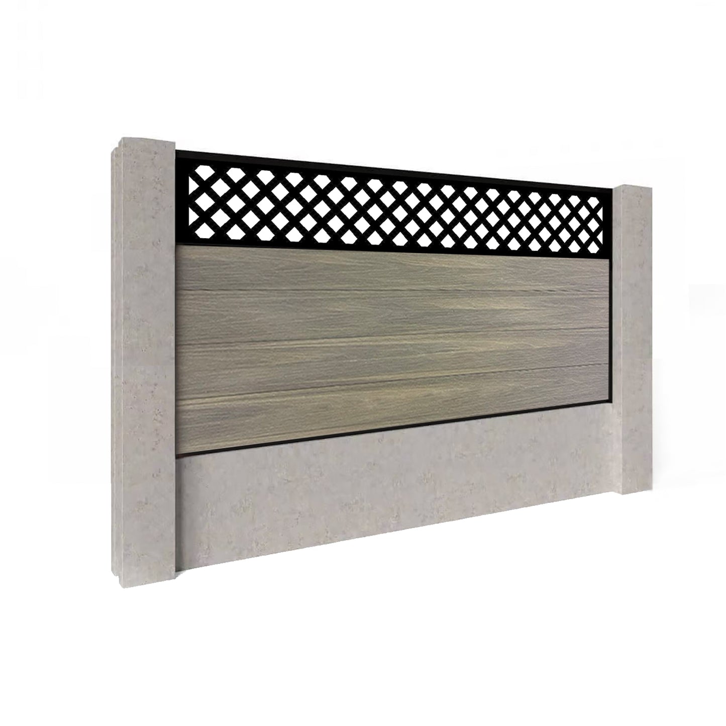 Composite Fence Kit - with Wave Trellis