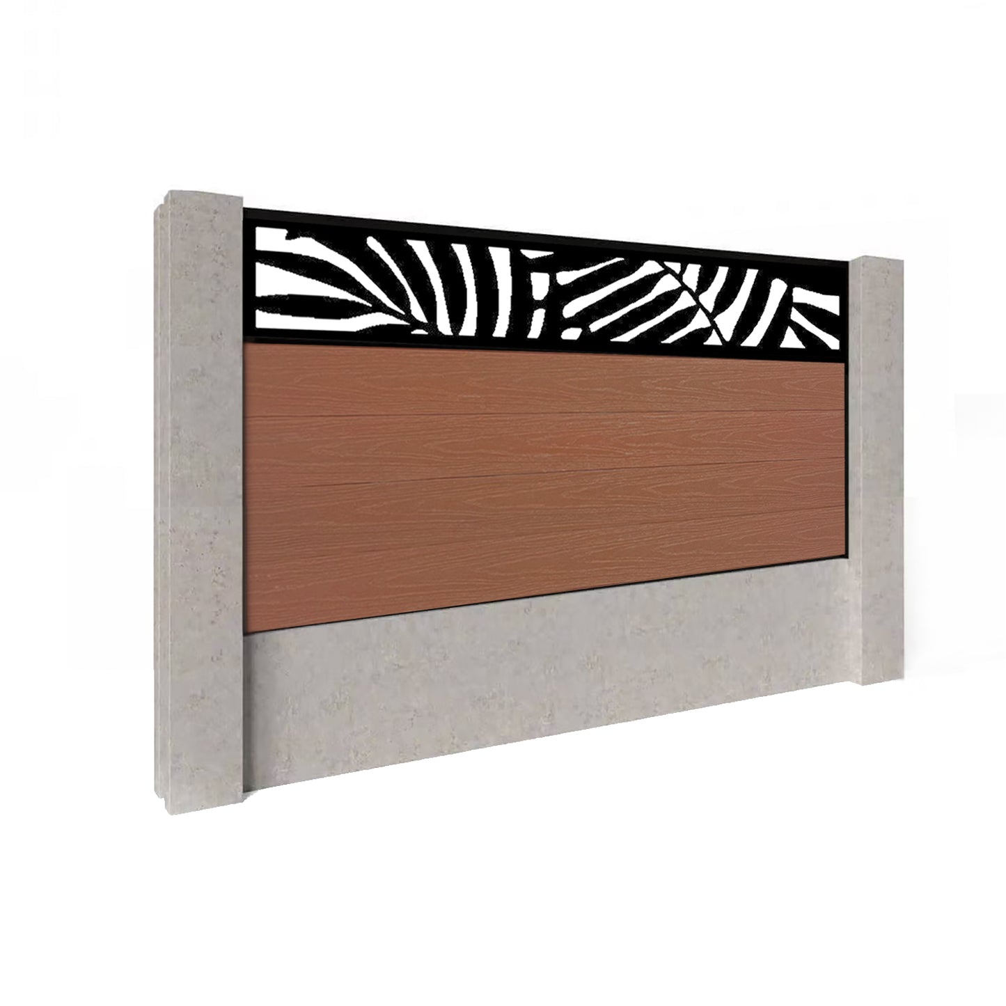 Composite Fence Kit - with Leafy Trellis